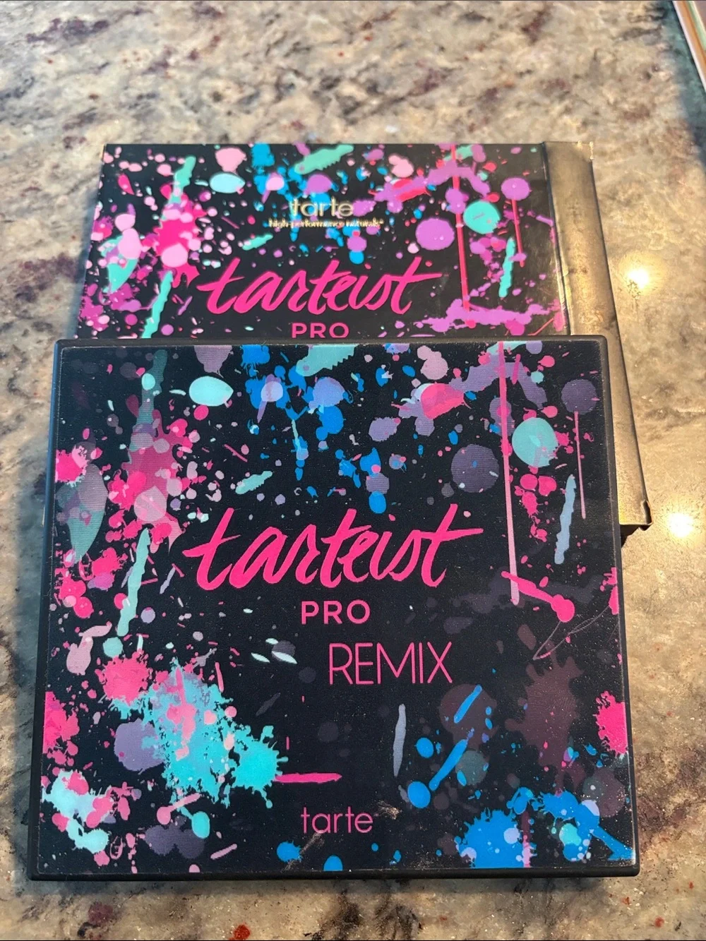 Tarte tartiest Pro Black Eyeshadow Palette with Pink, Teal & Purple Splatter